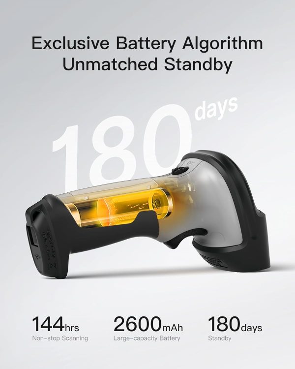 Inateck Bluetooth Barcode Scanner, 1 Charge 180 Days Standby, 35m Range, Automatic Fast and Precise scanning, BCST-70 - Image 5