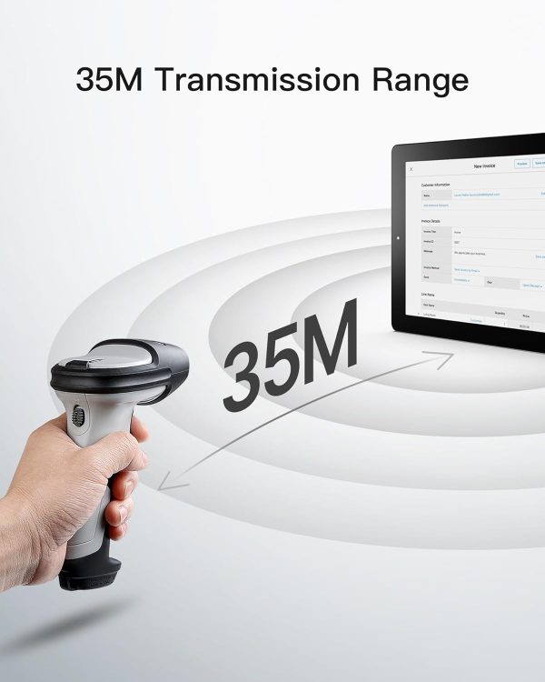 Inateck Bluetooth Barcode Scanner, 1 Charge 180 Days Standby, 35m Range, Automatic Fast and Precise scanning, BCST-70 - Image 7